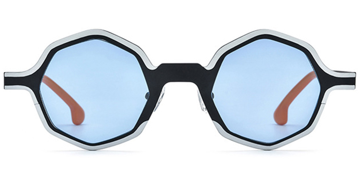 Pattern-White+Blue Polarized