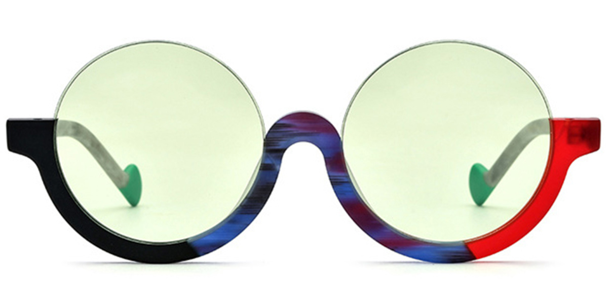 Pattern-Blue+Light Green