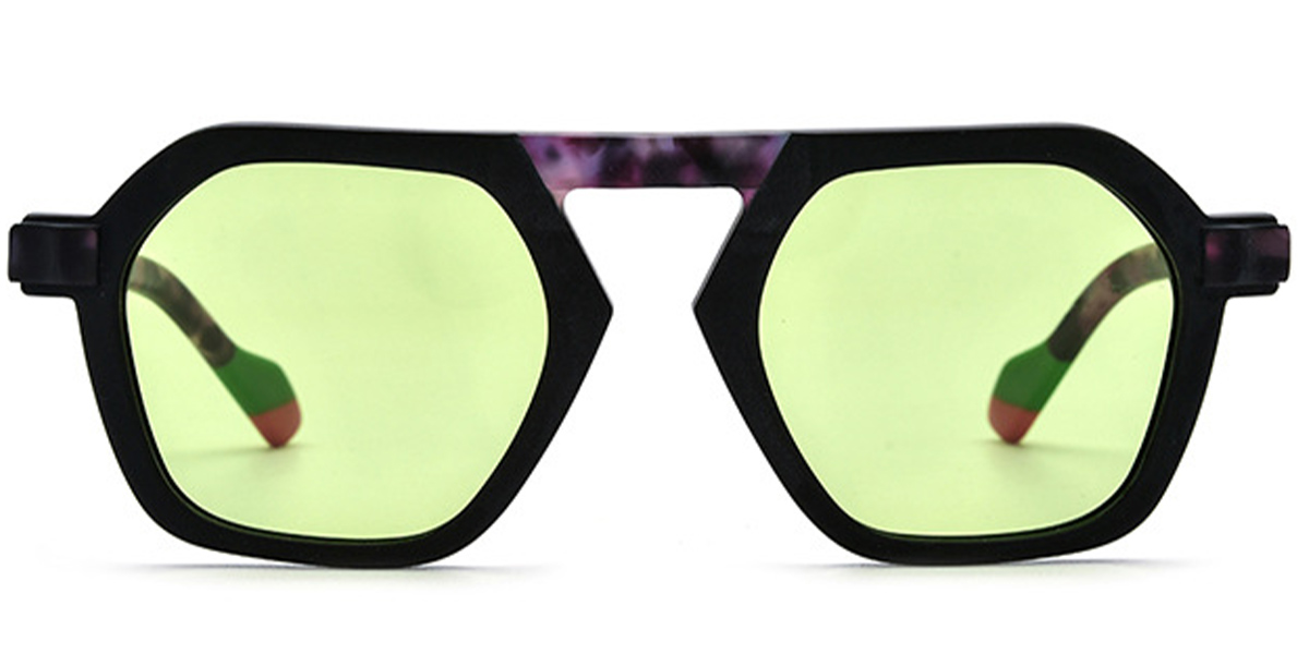Pattern-Black+Green Polarized