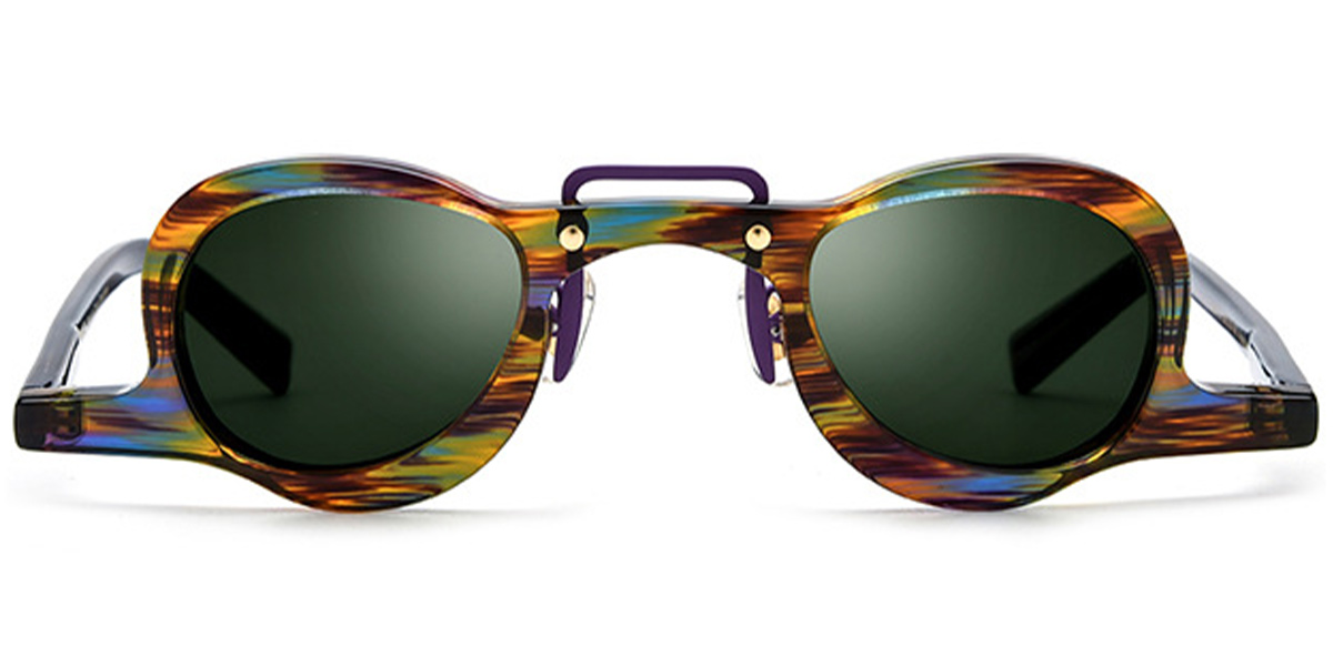 Multicolor+Dark Green Polarized