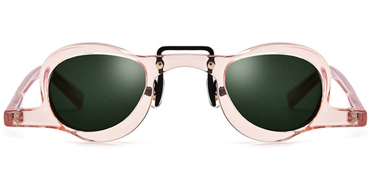 Translucent-Pink+Dark Green Polarized